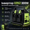 Преобразователь напряжения (UIN2) 300W с 12V на 220V / Инвертор питания с выходом 220В для аккумуляторов LXT USB, Type-C, 12В, LED