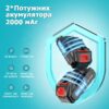Аккумуляторная мини пила с 2 аккумулятора 24В 5Ah шина 150 мм зеленый