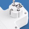 Сетевой адаптер 8625UL с ночником, 4 розетки + USB + Type-C (17559/MG) Белый