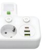 Сетевой фильтр 5 розеток + USB/адаптер на 5 розеток + USB с индивидуальными кнопками и LED-подсветкой