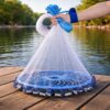 Рыболовная сеть для ловли рыбы FISH NET 0240 2,5 м кольцо 45 см удобная и компактная модель