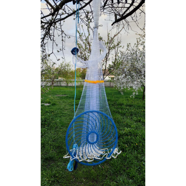 Рыболовная сеть для ловли рыбы FISH NET 0240 2,5 м кольцо 45 см удобная и компактная модель