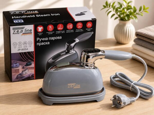 Ручной паровой утюг 2000 Вт Zepline ZP-00354 Серый