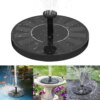 Плавающий садовый фонтан с солнечной панелью и различными насадками Solar Fountain Черный