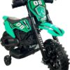 Электромотоцикл для детей Cool Mountain 26X-130 / Детский электро мотоцикл с LED-подсветкой и музыкой Зеленый