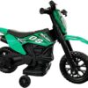 Электромотоцикл для детей Cool Mountain 26X-130 / Детский электро мотоцикл с LED-подсветкой и музыкой Зеленый