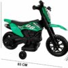 Электромотоцикл для детей Cool Mountain 26X-130 / Детский электро мотоцикл с LED-подсветкой и музыкой Зеленый