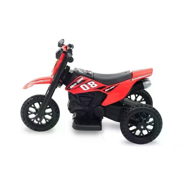 Электромотоцикл для детей Cool Mountain 26X-130 / Детский электро мотоцикл с LED-подсветкой и музыкой Красный