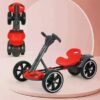 Детский складной электромобиль Go-Kart с аккумулятором и пультом электрокар Красный