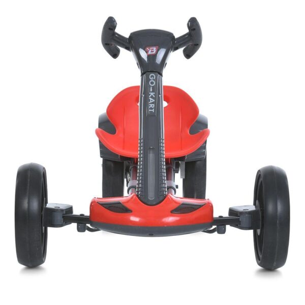 Детский складной электромобиль Go-Kart с аккумулятором и пультом электрокар Красный