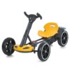 Детский складной электромобиль Go-Kart с аккумулятором и пультом электрокар Желтый