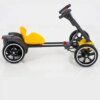 Детский складной электромобиль Go-Kart с аккумулятором и пультом электрокар Желтый