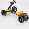 Детский складной электромобиль Go-Kart с аккумулятором и пультом электрокар Желтый