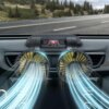Автомобильный двойной вентилятор Vehicle Fan X666 от прикуривателя с двумя поворотными головками