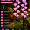 Садовый светильник "Манголия" на солнечной батарее 26X-107 / Набор садовых фонарей с LED-подсветкой 2 шт