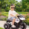 Детский электромотоцикл 26X-128 / Аккумуляторный трехколесный мотоцикл Белый