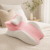 Розовая Подушка ортопедическая pillow-06 / Клинообразная подушка для сна из полиэстера / Ортопедическая подушка для поддержания те