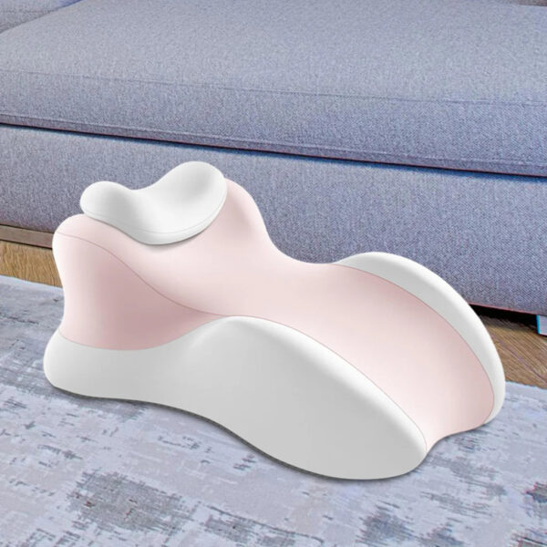 Розовая Подушка ортопедическая pillow-06 / Клинообразная подушка для сна из полиэстера / Ортопедическая подушка для поддержания те