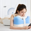 Голубая Подушка ортопедическая pillow-06 / Клинообразная подушка для сна из полиэстера / Ортопедическая подушка для поддержания те