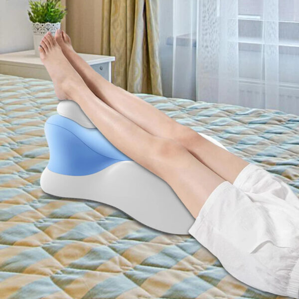 Голубая Подушка ортопедическая pillow-06 / Клинообразная подушка для сна из полиэстера / Ортопедическая подушка для поддержания те