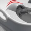 Детское сиденье для унитаза с лестницей и ручками на стуле Серый