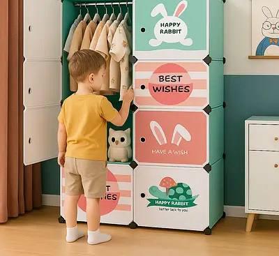 Детский модульный шкаф Happy Rabbit 81х49х154 см