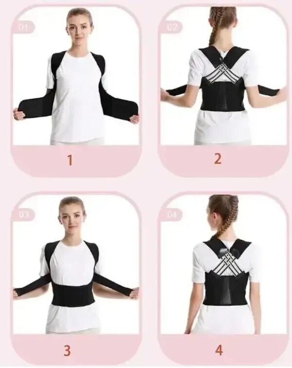Эластичный корректор осанки, корсет для выравнивания спины POSTURE BELT
