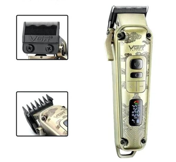 Комплект VGR 3 в 1 V-642 аккумуляторная машинка для стрижки (clipper), триммер и электробритва (шейвер)