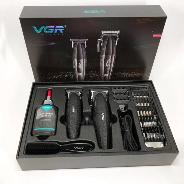 Профессиональный набор для стрижки волос VGR V-640, удобный и мощный инструмент для парикмахеров