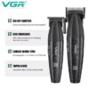 Профессиональный набор для стрижки волос VGR V-640, удобный и мощный инструмент для парикмахеров