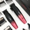 Профессиональный набор для стрижки волос 2 в 1 VGR V-640 S2 машинка для стрижки и триммер со сменными насадками Red