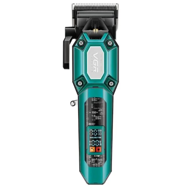 Машинка для стрижки (clipper) VGR V-600 Green, 6 насадок, регулятор высоты, LED display, 7000 RPM