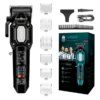 Машинка для стрижки (clipper) VGR V-600, 6 насадок, LED display, Black