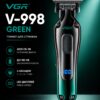 Триммер VGR V-998 GREEN, 4 насадки, LED display