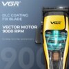 Машинка для стрижки VGR V-015, 6 насадок с магнитами, VECTOR MOTOR 9000 RPM, LED display