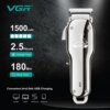 Машинка для стрижки (clipper) VGR V-678 SILVER, 4 насадки