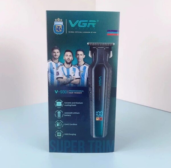 Тример VGR V-930 GREEN, 4 насадки, LED display