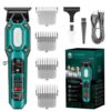Аккумуляторная машинка для стрижки VGR V900 Green с набором насадок