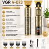Триммер VGR V-073 аккумуляторный для бороды и волос | Аккумуляторная машинка для стрижки от USB + 4 насадки VGR V-073