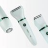 Аккумуляторный эпилятор, 2 насадки, от USB, VGR 735, Зеленый / Электроэпилятор / Электробритва женская / Депилятор для тела Подроб