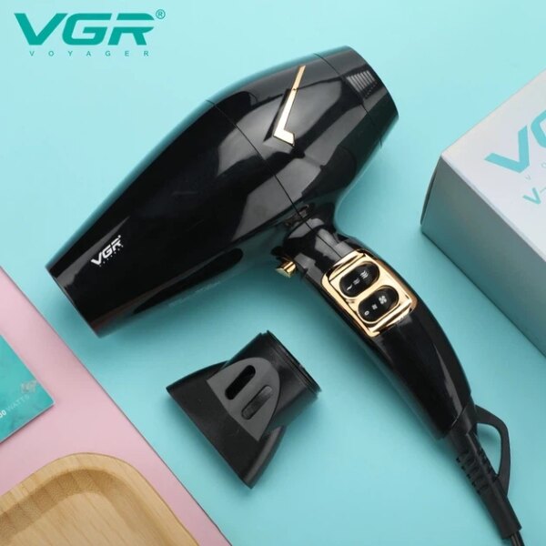 Фен VGR V 423 Black / Фен для сушки и укладки волос 2200W / Фен 2 скорости