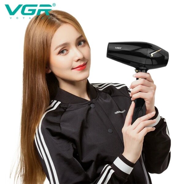 Фен VGR V 423 Black / Фен для сушки и укладки волос 2200W / Фен 2 скорости