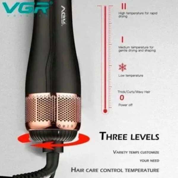 Фен-щетка VGR 492 / Фен-щетка для сушки и укладки волос 1000W