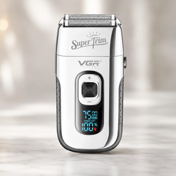 Бритва VGR V 332 Silver / Шейвер сеточный на USB / Электробритва с двойным лезвием и триммером