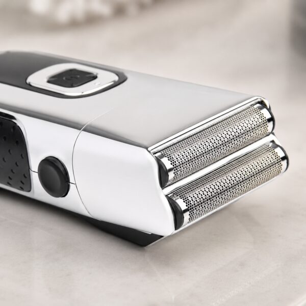 Бритва VGR V 332 Silver / Шейвер сеточный на USB / Электробритва с двойным лезвием и триммером
