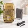 Бритва VGR V 336 Gold / Шейвер аккумуляторная с тройным лезвием / Электробритва 8500 об/мин