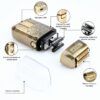 Бритва VGR V 336 Gold / Шейвер аккумуляторная с тройным лезвием / Электробритва 8500 об/мин