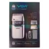 Электробритва VGR V-350 Silver шейвер двойное лезвие LED-дисплей влагозащита 2 насадки