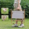 Стул туристический складной STD-05 76х50х51 см Бежевый