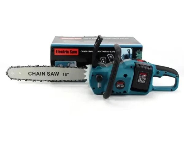 Аккумуляторная цепная пила Electric SAW 40-8 48 В с шиной 16 дюймов, двумя аккумуляторами и двумя зарядными устройствами